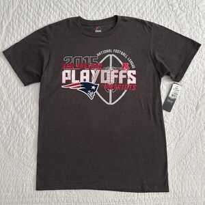 NWT New England Patriots 2015 NFL Playoffs Graphic Tee T-Shirt